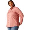 ARIAT Womens Rebar Made Tough Durastretch Work Shirt(Jester Red Heather)