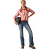 ARIAT Womens Rebar Made Tough Durastretch Work Shirt(Mauveglow Plaid)