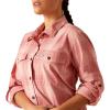 ARIAT Womens Rebar Made Tough Durastretch Work Shirt(Mauveglow Plaid)