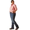 ARIAT Womens Rebar Made Tough Durastretch Work Shirt(Mauveglow Plaid)