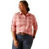 ARIAT Womens Rebar Made Tough Durastretch Work Shirt(Mauveglow Plaid)