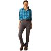 ARIAT Womens Rebar Made Tough Durastretch Work Shirt(Prominent Blue Plaid)