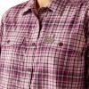 ARIAT Womens Rebar Made Tough Durastretch Work Shirt(Smokey Grape)