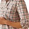 ARIAT Womens Rebar Made Tough Durastretch Work Shirt(Vanilla)