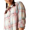 ARIAT Womens Rebar Made Tough Durastretch Work Shirt(Vanilla Ice Plaid)