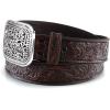 ARIAT Women’s Rhinestones Embossed Leather Belt(Brown)