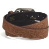 ARIAT Women’s Rhinestones Embossed Leather Belt(Medium Brown)