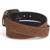 ARIAT Women’s Rhinestones Embossed Leather Belt(Medium Brown)