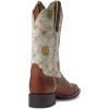 ARIAT Workhog Wide Square Toe H2O Mens Boot(Canyon Brown/Daisy Logo Print)