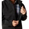 ARIAT mens Logo Softshell Jacket(Black)