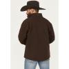 ARIAT mens Logo Softshell Jacket(Brown)