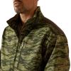 ARIAT mens Logo Softshell Jacket(Earth Green Camo)
