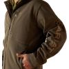 ARIAT mens Logo Softshell Jacket(Earth Green Heather)