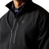 ARIAT mens Logo Softshell Jacket(Phantom/Grey Southwest)