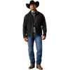 ARIAT mens Logo Softshell Jacket(Phantom/Grey Southwest)