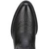 Ariat Heritage Round Toe Western Boots – Men’s Round Toe Cowboy Boot(Black Deertan)