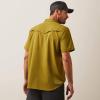 Ariat Mens Fitted Venttek Grey Shirt(Avocado)