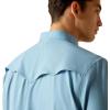 Ariat Mens Fitted Venttek Grey Shirt(Blue Dawn)