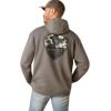 Ariat Men’s Hooded Sweatshirt(Camo Corps Grey Heather)