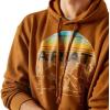 Ariat Men’s Hooded Sweatshirt(Desert Sunrise Chestnut Horse)