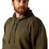 Ariat Men’s Hooded Sweatshirt(Faded Brine Olive Heather)