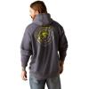 Ariat Men’s Hooded Sweatshirt(Gradient Badge Odyssey Gray Heather)