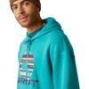 Ariat Men’s Hooded Sweatshirt(In Motion Tile Blue)