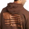 Ariat Men’s Hooded Sweatshirt(Patriot 2.0 Tan/Dark Brown)