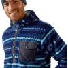 Ariat Men’s Hooded Sweatshirt(Polar Bear Fleece Blue Depths Serape)
