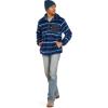 Ariat Men’s Hooded Sweatshirt(Polar Bear Fleece Blue Depths Serape)