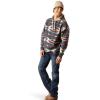 Ariat Men’s Hooded Sweatshirt(Printed Chimayo Navy)