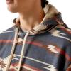 Ariat Men’s Hooded Sweatshirt(Printed Chimayo Navy)