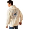 Ariat Men’s Hooded Sweatshirt(Sendero Senorita Off-white)