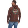 Ariat Men’s Hooded Sweatshirt(Southwest Leather Chestnut)