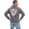Ariat Men’s Hooded Sweatshirt(Southwest Shield Charcoal Heather)