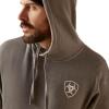 Ariat Men’s Hooded Sweatshirt(Triangle Pride Grey Heather)