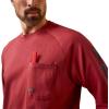 Ariat Mens Rebar Cotton Strong Graphic T-Shirt(Brick Red)