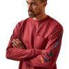 Ariat Mens Rebar Cotton Strong Graphic T-Shirt(Brick Red)