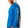 Ariat Mens Rebar Cotton Strong Graphic T-Shirt(Imperial Blue/Powder Blue)
