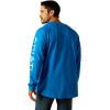 Ariat Mens Rebar Cotton Strong Graphic T-Shirt(Imperial Blue/Powder Blue)