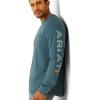 Ariat Mens Rebar Cotton Strong Graphic T-Shirt(Stargazer/Smoke Blue)