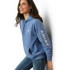 Ariat Women’s Hooded Sweatshirt(Blue Heather)