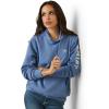 Ariat Women’s Hooded Sweatshirt(Blue Heather)