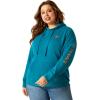 Ariat Women’s Hooded Sweatshirt(Deep Lagoon)
