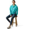 Ariat Women’s Hooded Sweatshirt(Just Heather Pool Blue)