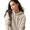 Ariat Women’s Hooded Sweatshirt(Logo Oatmeal Heather)