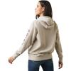 Ariat Women’s Hooded Sweatshirt(Logo Oatmeal Heather)