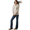 Ariat Women’s Hooded Sweatshirt(Logo Oatmeal Heather)