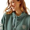 Ariat Women’s Hooded Sweatshirt(Rabere Silver Pine Heather)