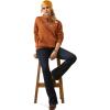 Ariat Women’s Hooded Sweatshirt(Real Cow Hyde Glazed Ginger)